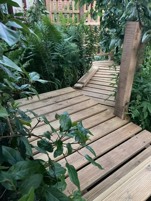Garden decking built in Norfolk by Standfast Fencing