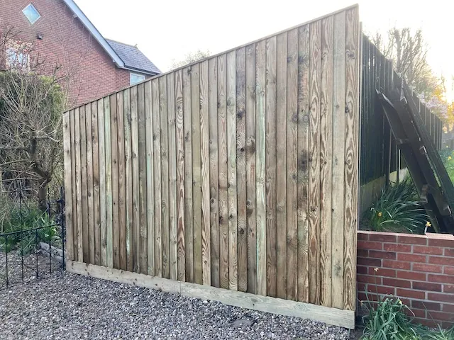Closeboard timber fencing installed in Norwich